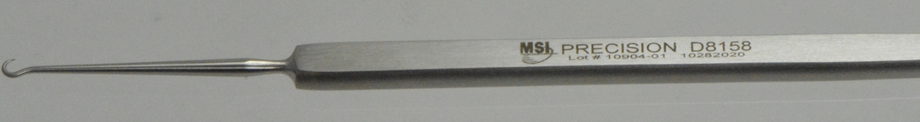 Frazier Skin Hook 5" (127mm) With One Sharp Prong, 2.5mm Diameter 