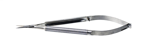 Microsurgical Spring Handled Scissors 6" 