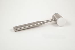 Combination Mallet #2 Large With One Replaceable Nylon Cap And One Solid Stainless Side, It Has A Cylinder Shaped Head 
