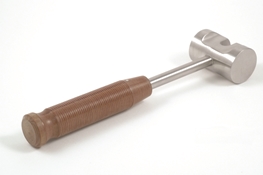 Precision Specialty Slotted Large Mallet On A Phenolic Handle With Cylinder Shaped Head With Slot Cut-Out 