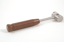 Precision Specialty Slotted Medium Mallet On A Phenolic Handle With Cylinder Shaped Head With Slot Cut-Out 