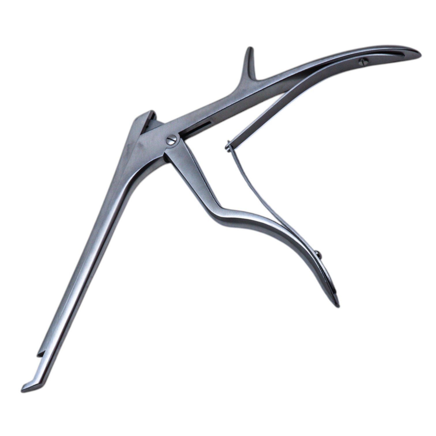 Love Kerrison Laminectomy Rongeur, Straight Shaft, 5mm Bite, 40 Degrees Angled Forward Upbite, Regular Footplate, Large Handle, Working Length 6" (152mm) 