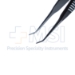 McPherson Style Bipolar Forceps, Angled 45 Degrees, 0.5mm Tip, 4mm Tying Platforms, 10mm High Polish Area, Overall Length 3-1/2" (89mm) - 108-08-01A
