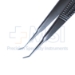 Shepard Style Bipolar Forceps, Angled 45 Degrees, 0.5mm Tip, 4mm Platforms, 10mm High Polish Area, Overall Length  4-1/2" (114mm) - 108-09-01A