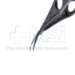 Uthoff-Gills Style Vannas Scissors, Angled Forward, Curved, Extra-Thin Blunt Tips, Three Hole Handle, Mid-Screw To Tip Length 13mm, Blade Length 10mm, Overall Length 4-1/2" (110mm) - 11-5-6237