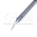 Giannetti / Dacamara Style MICS Capsulorhexis Forceps, Extra Delicate Vaulted Shanks, Vertical Vaulted Delicate Tips, Maximum Jaw Opening 2mm Fits Through A 1.5mm Incision, Round Handle, Circular Grooved Grips, Overall Length 4-1/3" (110mm) - 11-6-6101