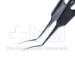 Masket Utrata Capsulorhexis Forceps, Extremely Delicate, Vaulted Shafts Angled 11mm From Bend to Tip, Delicate Triangular Grasping Tips, Three Hole Handle, Overall Length 4" (100mm) - 11-6-6195