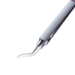 Masket Style Utrata Capsulorhexis Forceps, Angled, Long Extremely Very Delicate Thin Shafts, 11mm From Bend To Tip, Vaulted, Small Bent Triangular Tips, Round Knurled Handle, Overall Length 4" (100mm) - 11-6-6197-RK