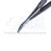 Baby Barraquer Needle Holder, Curved, Delicate, With Lock, Short Model, 14mm Mid-Screw To Tip, Round Knurled Handle, Overall Length 4" (105mm) - 11-7-4131