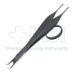 Millard Double Hook Foceps, Swivel Thimble, 1 X 2 Adson Type Sharp Teeth, 10mm Wide Double Hook, Overall Length 5-1/2" (140mm) - 114-5852