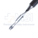 Akahoshi Hybrid Combo Prechopper, For Grades 1-4 Nuclei, Karate Prechop Technique, Designed For Small Incision Surgery, 3mm Max Opening At Incision Site, Scalloped Crescent Shape Tip, Round Handle - 15-5397AS