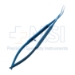 Capsulorhexis Forceps, Titanium, Flat Angled Jaws Vaulted 12mm Bend To Tip, Cystotome Tips, Cross Action, Round Handle, Overall Length 4-3/4" (121mm) - 16-3437-R