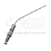 Frazier Suction Tube, 7 French (2.33mm), Angled 30 Degrees, Stylette, Thumb Plate Cutoff Hole, Working Length 4-1/2" (100mm), Overall Length 6-3/4" (171mm) - 1613-0007