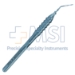 Pre-Chopper Forceps, Titanium, Angled 45 Degrees, Tips Open to 2.5mm, Arrow Shaped Tips, 3mm x 1mm Flattened Paddle Area, Maximum Width at Incision Point 1.8mm, Cross Action Shaft, 13.5mm Bend to Tip, Round Handle Overall Length 4.7" (119mm) - 2-820E