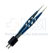 Iris Style Bipolar Forceps, Titanium, Straight, 0.4mm Tip, Without Platforms, 10mm High Polish Area, Three Hole Handle, Overall Length 4-1/4" (108mm) - 208-07-02A