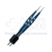Iris Style Bipolar Forceps, Titanium, Angled 45 Degrees, 0.4mm Tip, Without Platforms, 10mm High Polish Area, Three Hole Handle, Overall Length 4-1/4" (108mm) - 208-07-03A