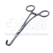 Cooley Derra S Shaped Clamp Forceps, Curved, 7/8" (22mm) Jaws, Depth 1/2" (13mm), Jaw Has Calibrated Markings In 5mm Increments, Overall Length 6-1/2" (165mm) - 38-7345BX