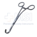 Cooley Derra S Shaped Clamp Forceps, Curved, 1-1/4" (32mm) Jaws, Depth 5/8" (16mm), Jaw Has Calibrated Markings In 5mm Increments, Overall Length Is 6-1/2" (165mm) - 38-7346BX