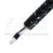 MICS Trapazoid 1.8mm - 2.4mm Tapered Spear Diamond Knife, Angled Dop Black Gold Titanium J-Slot Bayonet Handle Design.Blade has Laser Lines at 1.8mm, 2mm, 2.2mm, 2.4mm, is 0.17mm Thick. - 384-04A
