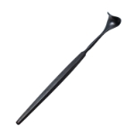 Desmarres Lid Retractor, Size 3, 17mm Wide Retractor Blade, Laser Black Chrome Plated Finish, Flat Handle, Matte Finish, Overall Length 5-1/2"(140mm) 