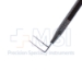 Harms Trabeculotome, Right, 9mm Long Pointed Tips, 3mm Spread, Round Knurled Handle, Polished Finish, Overall Length 1-3/4"(46mm) - 5-1532-R