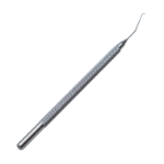 Seibel Ambidextrous Chopper, Angled, 15mm Bend to Tip, 0.5mm Olive Tip, Curved Interior Cutting Edge, Round Stainless Steel Handle, Overall Length 4-1/2" (115mm) 