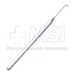 Hardesty Tenotomy Hook, Curved 5mm Hook, Markings 14mm 20mm From Tip, Serrated Flat Handle, Polished Finish, Overall Length 4-7/8" (124mm) - 5-1713