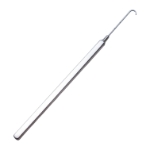 Hardesty Tenotomy Hook, Curved 5mm Hook, Markings 14mm 20mm From Tip, Serrated Flat Handle, Polished Finish, Overall Length 4-7/8" (124mm) E0602,3676E,E0602