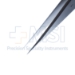Swiss Jeweler Forceps, #1, Straight Shafts, Fine Pointed Tips, 0.2mm Tip Width, Smooth Handle, Dull Finish, Overall Length 4.728" (120mm) - 5-2058-1