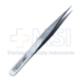 Swiss Jeweler Forceps, #1, Straight Shafts, Fine Pointed Tips, 0.2mm Tip Width, Smooth Handle, Dull Finish, Overall Length 4.728" (120mm) - 5-2058-1