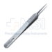 Jeweler Type Forceps, Straight Narrowed Shafts, Extra Fine Pointed Tips, Serrated Handle, Dull Finish, Overall Length 4-1/2" (115mm) - 5-2058-5-S