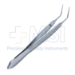 Osher Forceps, 0.12mm, Elschnig 1 x 2 Teeth, Delicate Tying Platform, Handles Finest Suture Material, Overall Length 4-1/8" (104mm) - 5-2675