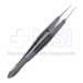 Castroviejo Suturing Forceps, 1 x 2 (0.12mm) Teeth, 5.5mm Tying Platform, Wide Serrated Handle, Polished Finish, Straight Shafts, Overall Length 4-3/8" (110mm) - 5-2807