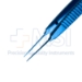 Harms-Tubingen Tying Forceps, Titanium, Straight, 6mm Tying Platform, Serrated Handle, Polished Finish, Overall Length 4" (101mm) - 5-2999-ST