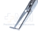 Jameson Muscle Forceps, Child Size, Left, Angled Shafts, 9mm Scaled Jaws, 1mm Teeth On One Jaw Fit Into Holes On Other Jaw, Serrated Handle, Slide Lock Polished Finish, Overall Length 3-7/8" (99mm) - 5-3445