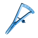 Castroviejo Caliper, Titanium, Measures 0mm to 20mm, 1mm Increments, Scale Readings On Both Sides, Thumb Screw Adjustable, Overall Length 3-3/8" (86mm) ET2404,ET2404,ET2404
