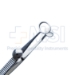Baird Chalazion Forceps, Locking Thumb Screw, Oval Solid 15mm Wide Lower Plate, Open Upper Plate Inside Dimensions 11mm x 8mm, Serrated Handle, Overall Length 3-3/4" (97mm) - 5-3751