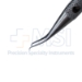 Girard Corneoscleral Forceps, 0.12mm, 1 x 2 Teeth, 6mm Tying Platform, Colibri Style, Round Knurled Handle, Polished Finish, For Right-Handed Use, Overall Length 4-1/4" (107mm) - 5-4206