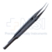 Girard Corneoscleral Forceps, 0.12mm, 1 x 2 Teeth, 6mm Tying Platform, Colibri Style, Round Knurled Handle, Polished Finish, For Right-Handed Use, Overall Length 4-1/4" (107mm) - 5-4206