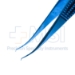 Corneal Forceps, Colibri Style, Titanium, 0.12mm, 1 x 2 Teeth Set At 45 Degrees, 6mm Tying Platform, Serrated Wide Handle, Polished Finish, Overall Length 4-1/4" (109mm) - 5-4316-T
