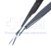 Troutman Conjunctival Scissors, Curved, Blunt Tips, 1mm Mid-Screw To Tip, Smooth Handle, Dull Finish, Overall Length 4-1/4" (107mm) - 5-4426