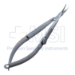 Troutman Conjunctival Scissors, Curved, Blunt Tips, 1mm Mid-Screw To Tip, Smooth Handle, Dull Finish, Overall Length 4-1/4" (107mm) - 5-4426