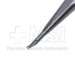 Barraquer Needle Holder, Curved, Delicate 9mm Jaws, Without Lock, Round Knurled Handle, Dull Finish, Overall Length 5-1/4" (133mm) - 5-4939-CWO-A