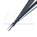 Barraquer Needle Holder, Straight, Delicate 9mm Jaws, Without Lock, Round Knurled Handle, Dull Finish, Overall Length 5-1/4" (134mm) - 5-4939-SWO