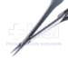 Castroviejo Needle Holder, Straight, Fine 9mm Jaws, With Lock, 14mm Mid-Screw To Tip, Serrated Wide Handle, Overall Length 5-1/2" (140mm) - 5-4972-WH