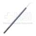 Bechert Nucleus Rotator, Wider Horizontal Y-Shape Rotator Tip, Angled Shaft, 7mm Tip To Bend, Round Knurled Handle, Polished Finish, Overall Length 4-7/8" (125mm) - 5-5048-WY