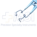 Lieberman Temporal Speculum, Titanium, Angled 45 Degrees, Open 16mm Blades, Adjustable Wire, Adjustable Lid Tension, Thumb Screw Control, Overall Length 3-1/4" (84mm) - 5-5176-AT