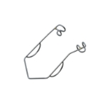 Premature Infant Self Retaining Retractor, Medium, Round Wire Blades, Blade Length Of 5mm, Overall Length 1-1/2" (38mm), Packed 1 Retractor Per Sterile Pouch, Disposable, 50 Per Package 