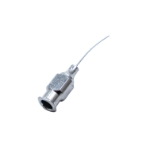 Kellan Hydrodelineation Cannula, 25ga, Gently Curved, Beveled Down Tip, Polished Finish, Overall Length Excluding Hub 7/10" (18mm) 1323761,24-May,91-7045,E4414