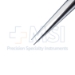 Dennis Micro Ring Tip Forceps, 1mm x 0.5mm Straight Diamond Impregnated Tips, Counter Weight Balanced, Round Handle, Overall Length 8-1/4" (210mm) - 5115-224